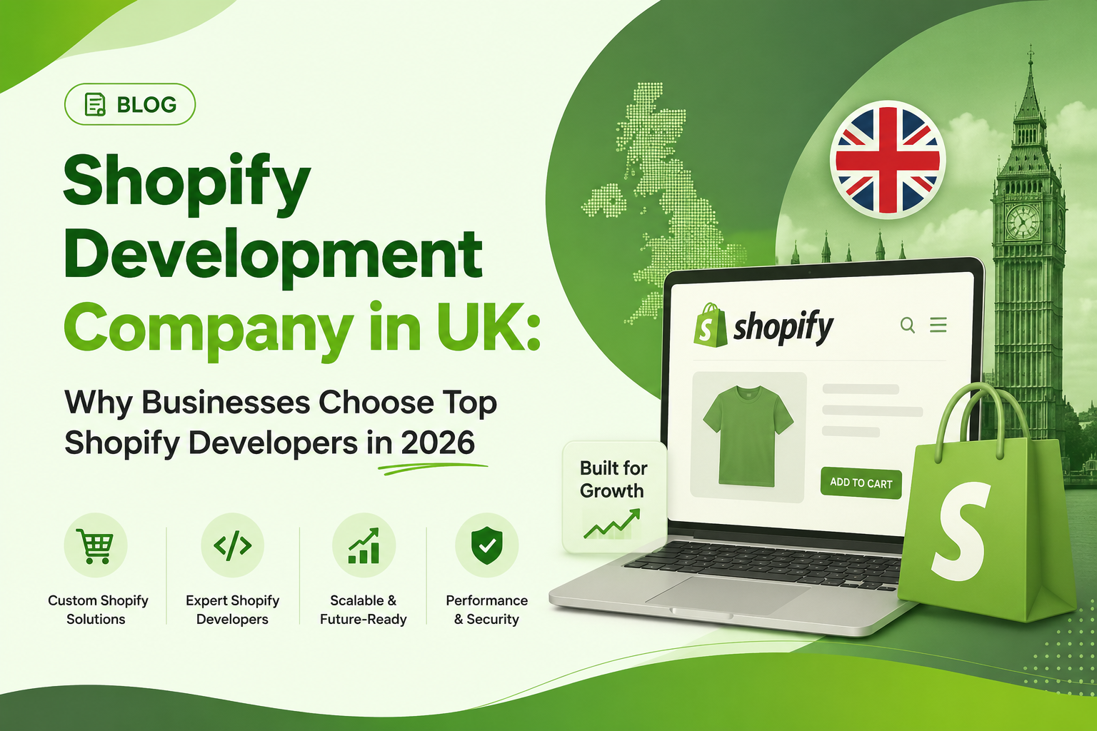Shopify developers creating a custom eCommerce store for a UK business in 2026